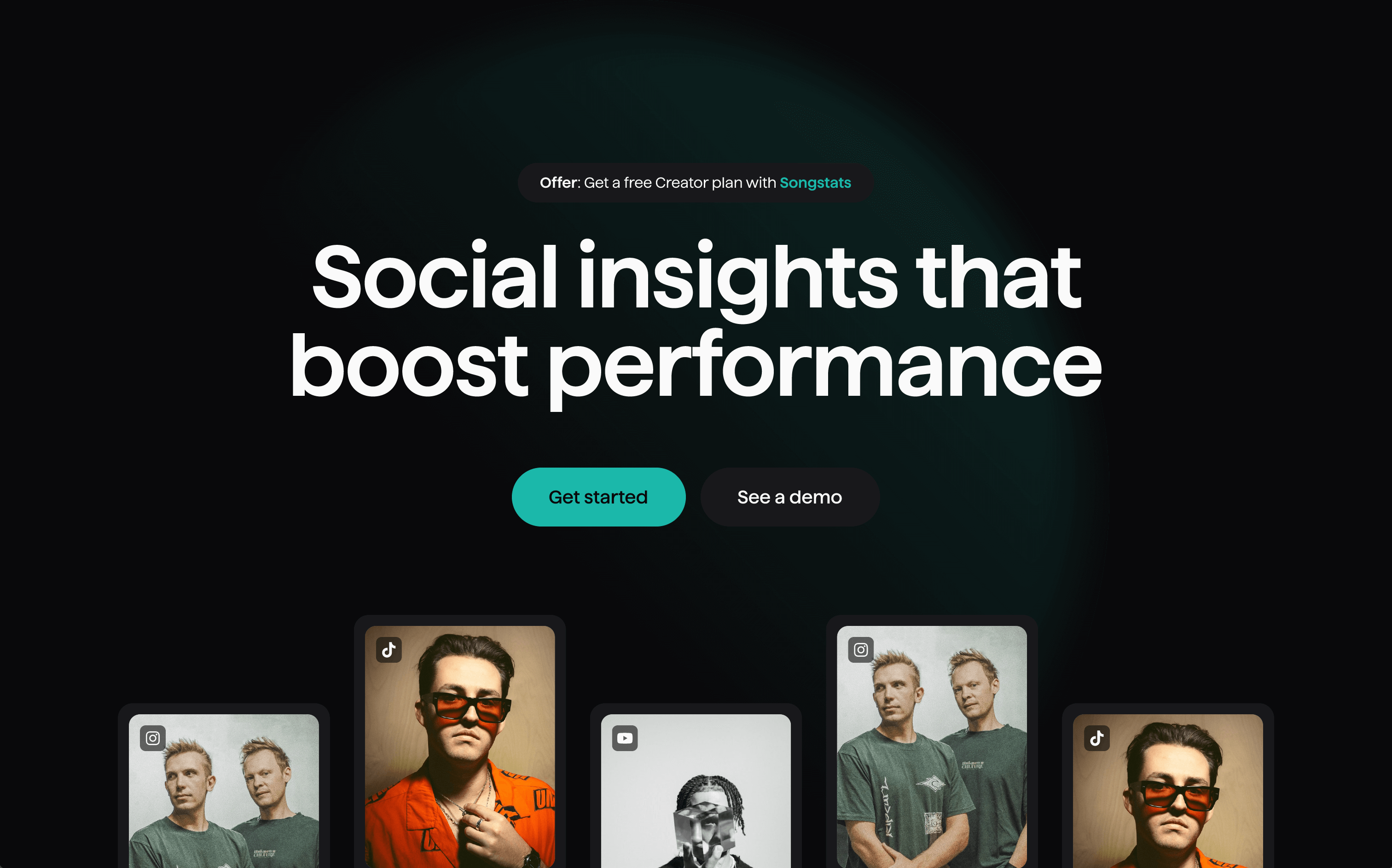 Socialstats Hero Layout